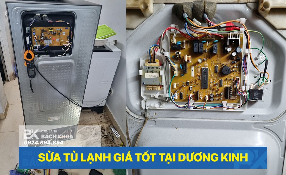 Sửa tủ lạnh hỏng nguồn tại Dương Kinh