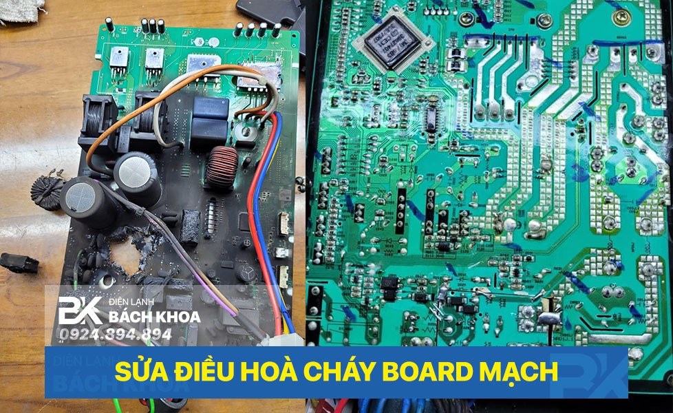 sua dieu hoa chay board mach