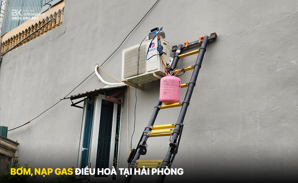 Bơm gas điều hoà goá tốt tại Hải Phòng