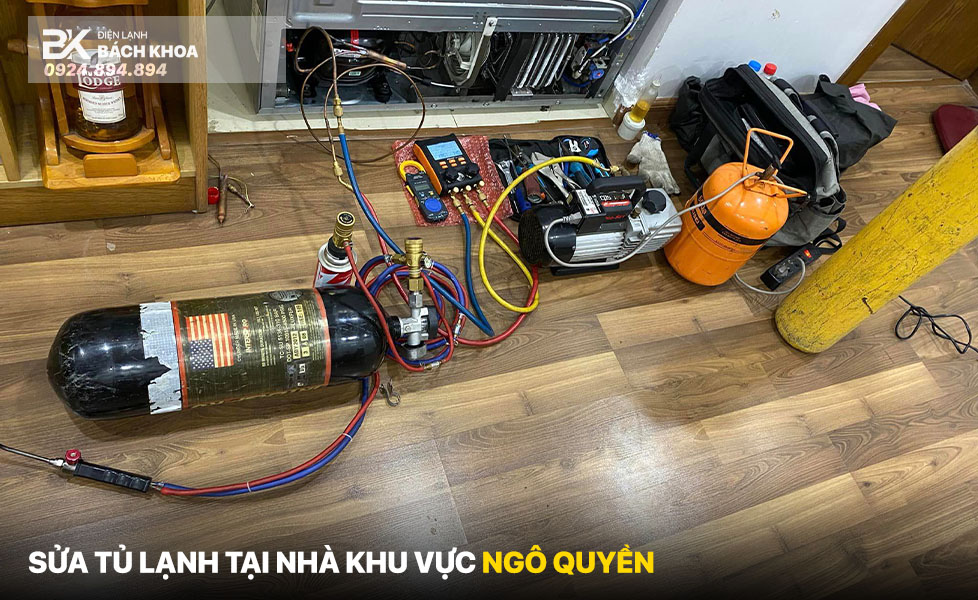 Sửa tủ lạnh thiếu gas tại nhà