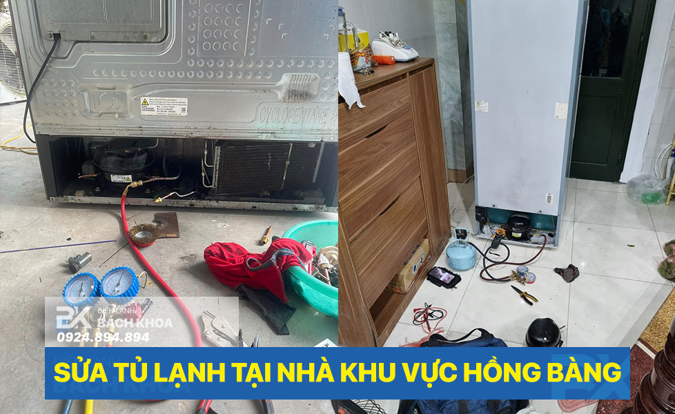 Sửa tủ lạnh tận tâm tại Hồng Bàng