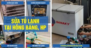 Sửa tủ lạnh tại Hồng Bàng