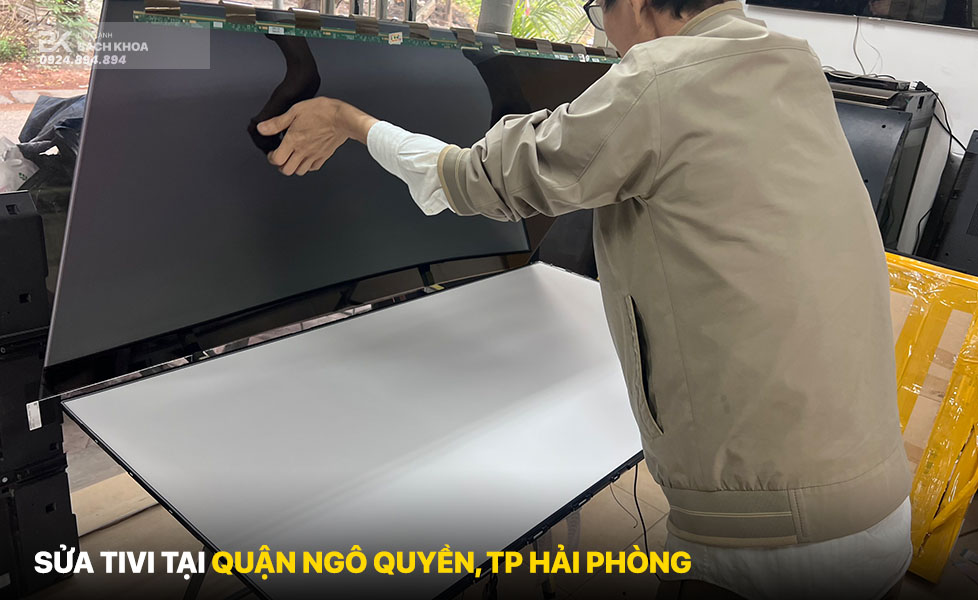 sua tivi tai ngo quyen 01 Cơ điện lạnh bách khoa chuyên sửa chữa tivi giá tốt