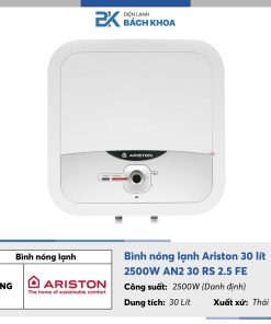 Binh nong lanh Ariston 30 lit 2500W AN2 30 RS 2.5 FE