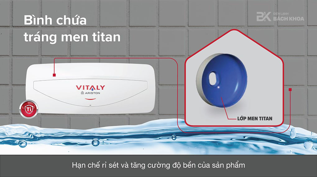 may nuoc nong gian tiep ariston 20 lit 2500w vitaly 20 slim 25 fe 081221 030316