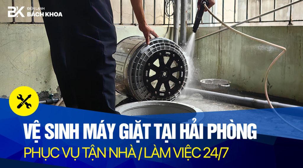 ve sinh may giat tai Hai Phong
