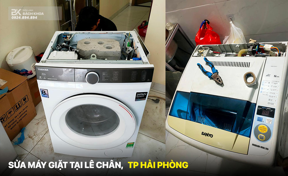 Sửa máy giặt tại quận Lê chân