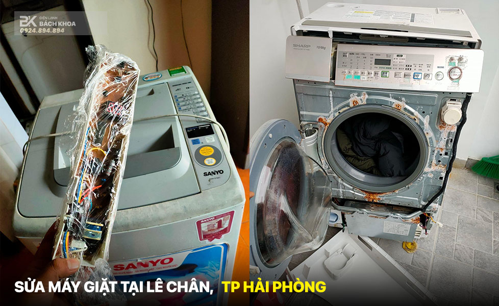 Sửa máy giặt tại quận Lê chân
