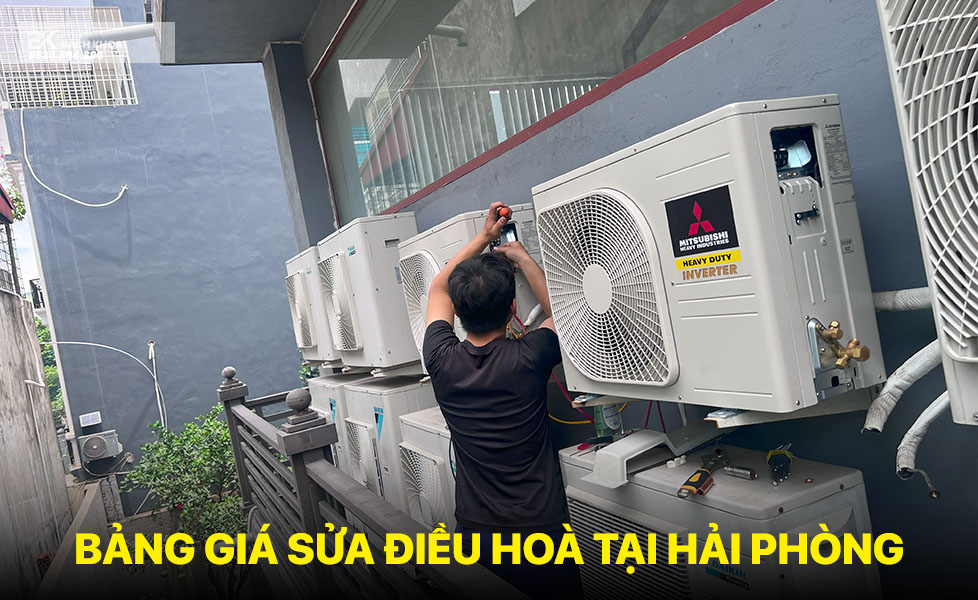 bảng giá sửa điều hoà tại hải phòng 06