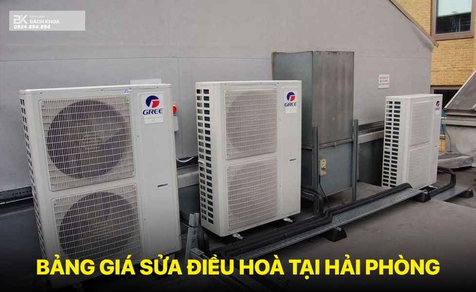 bảng giá sửa điều hoà tại hải phòng 09