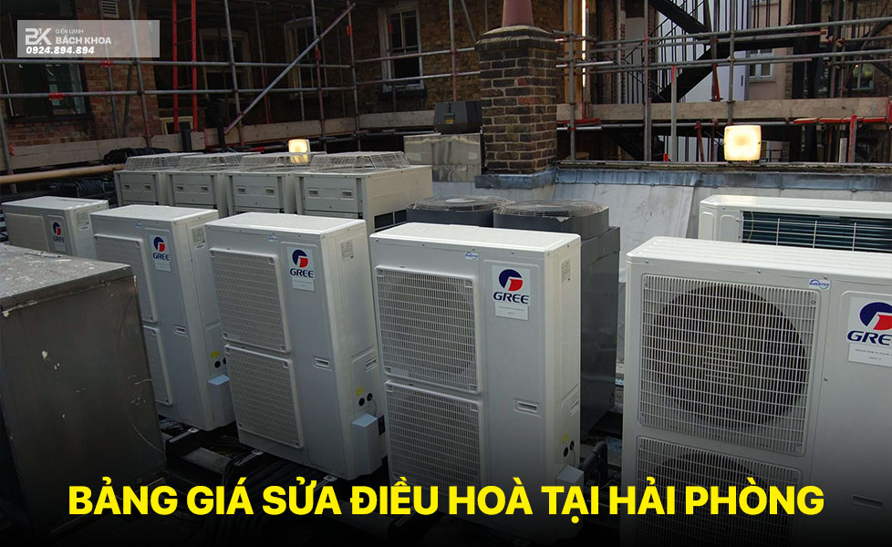 bảng giá sửa điều hoà tại hải phòng 10
