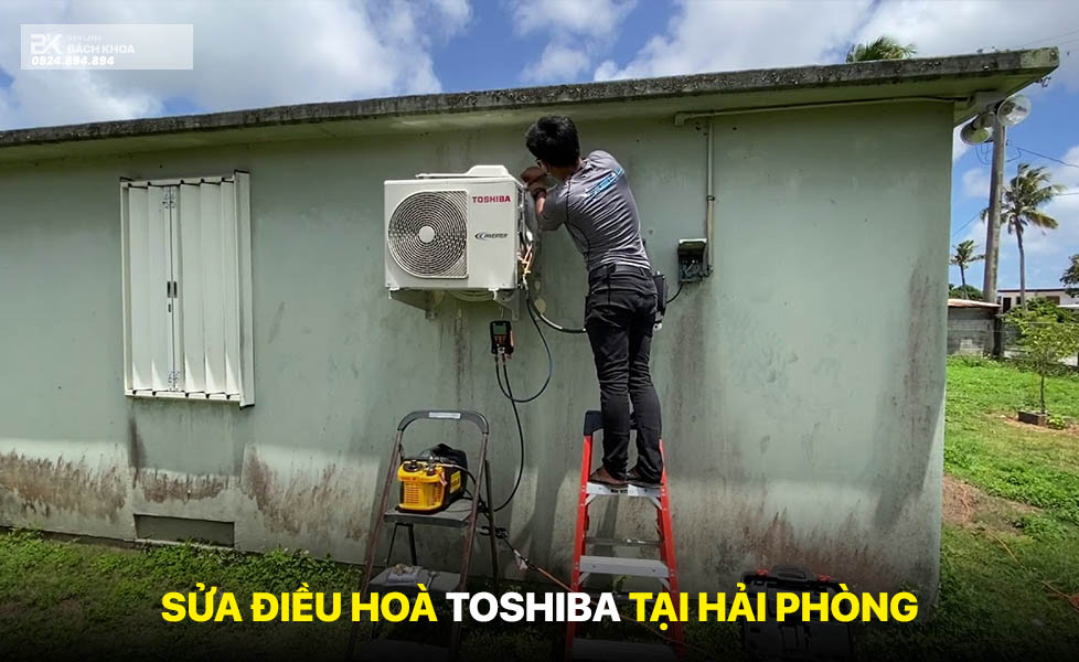 bơm ga, thay gas điều hoà toshiba