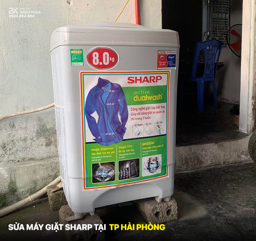 sửa máy giặt cửa đứng máy giặt sharp
