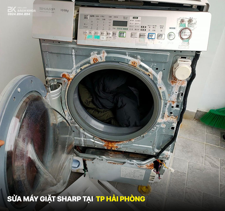 sửa máy giặt sharp kẹt cửa