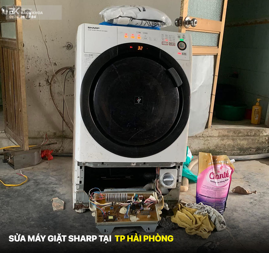 sửa máy giặt sharp không lên nguồn