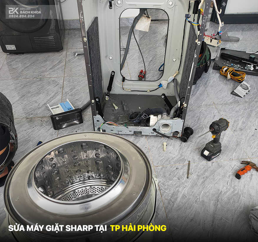 sửa mô tơ máy giặt sharp tại hải phòng