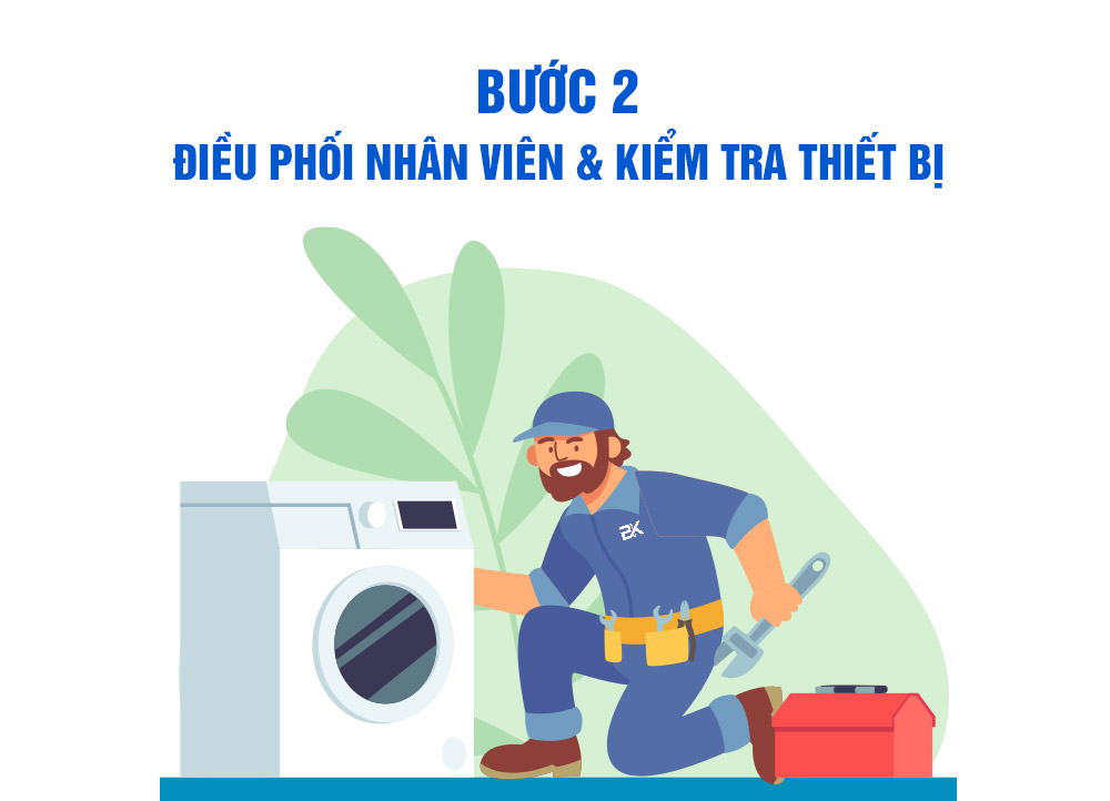 bước 2 kiểm tra thiết bị