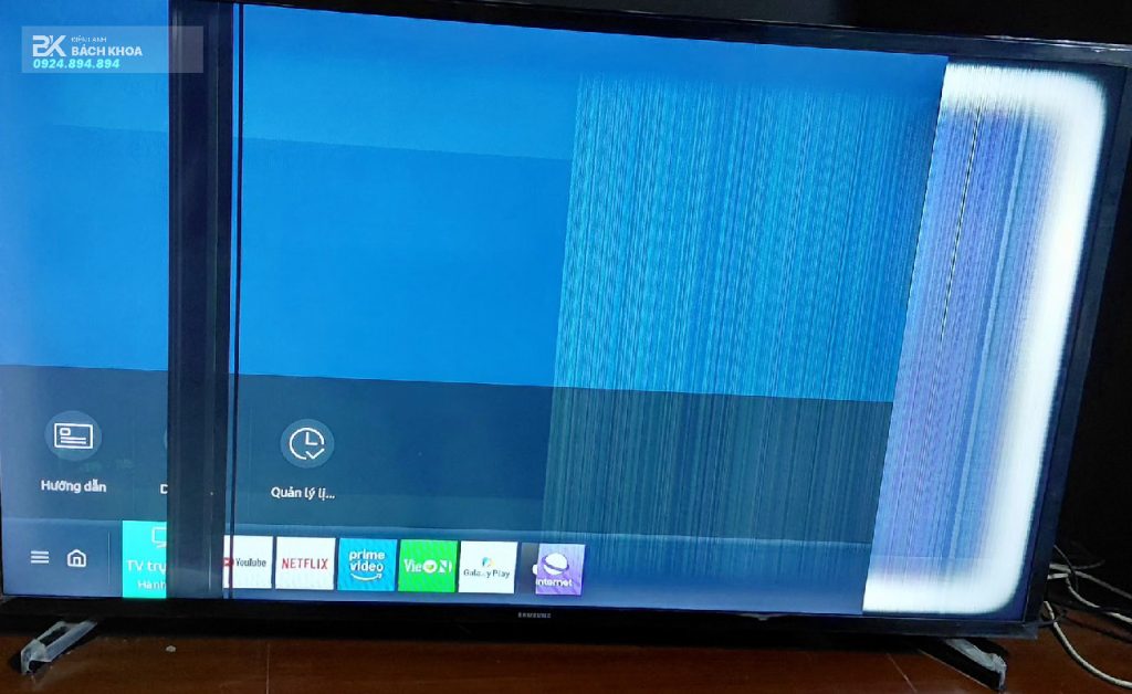sửa tivi samsung sọc màn