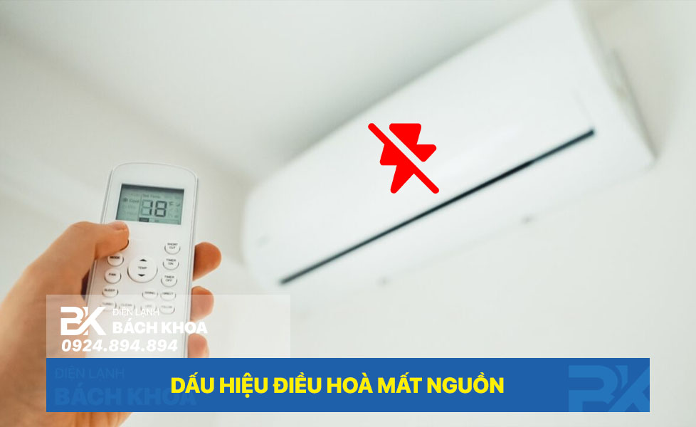 dấu hiệu điều hoà mất nguồn