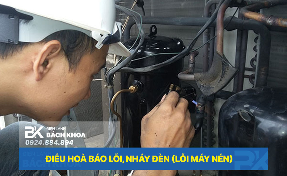 điều hoà báo lỗi máy nén