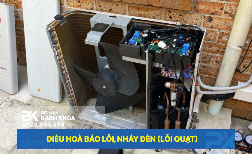điều hoà nháy đèn lỗi quạt