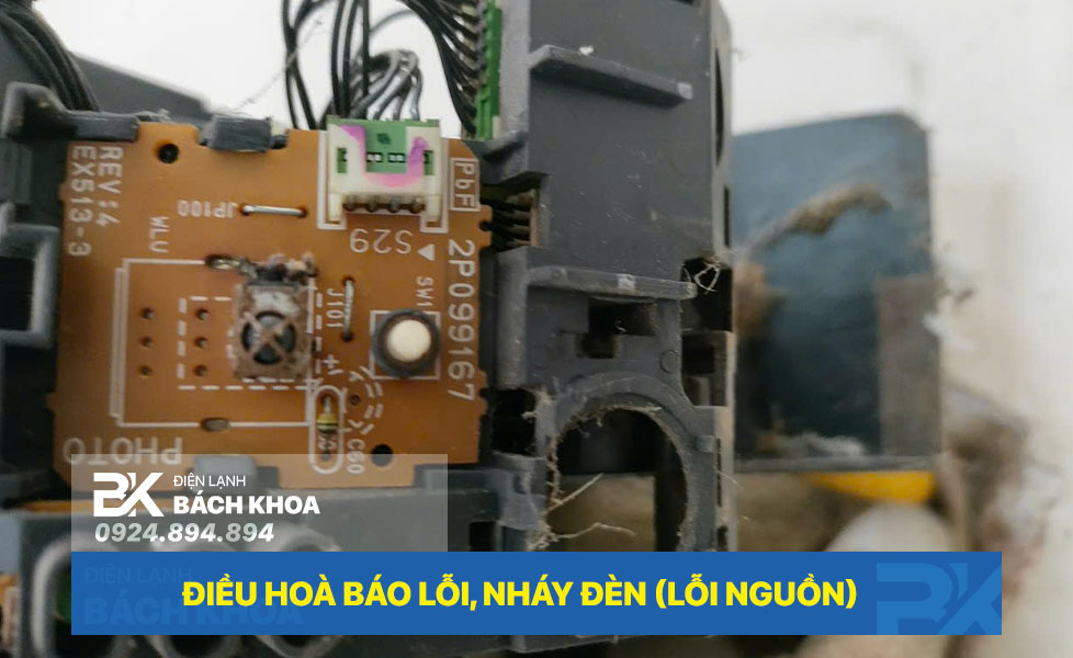 sửa điều hoà nháy đèn nguồn