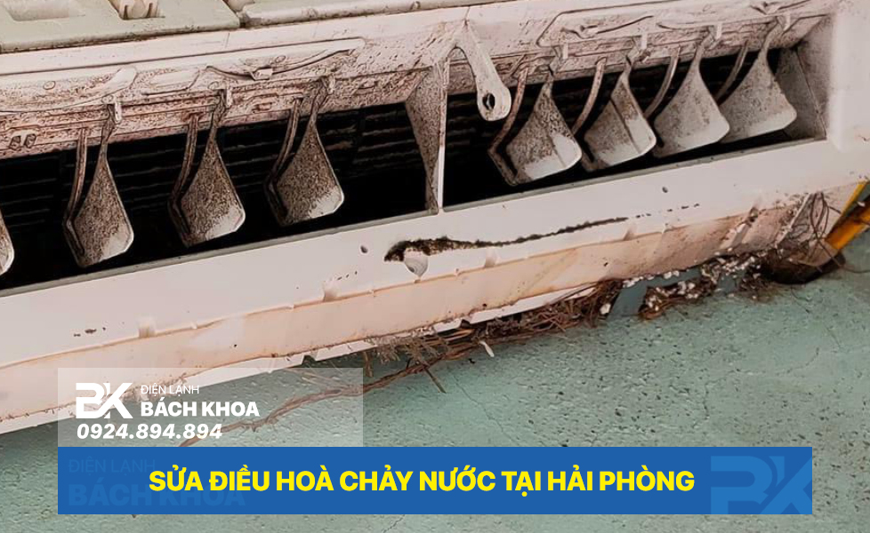 sửa điều hoà chảy nước tại hải phòng 02